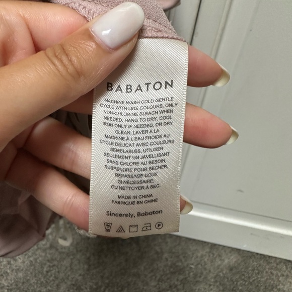 Babaton Conan pant fawn pink size 4 - Picture 5 of 6